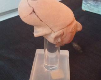 Ancient Terracotta Head Fragment - Possibly Cypriot