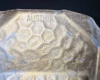 Vintage Austrian Nodder Bobble Head Ashtray - Man with Cigar