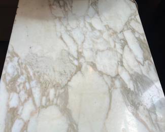 Empire Style Mahogany Side Chest with Marble Top