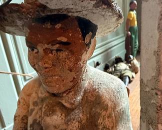 Figural Seated Group Sculpture