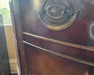 Federal Style Mahogany Demilune Sideboard