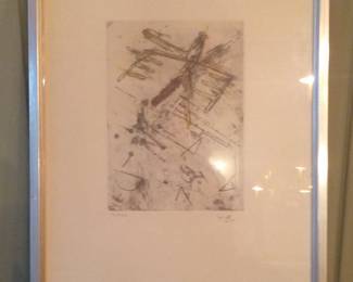 Roberto Matta Abstract Etching