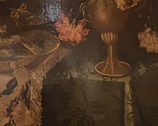 Still Life Painting with Fruit and Flowers