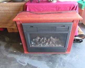 Amish finish electric fireplace - never used was new in box!