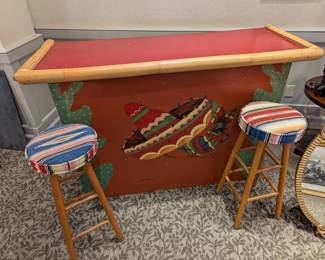 Mexican themed home bar from the estate of El Vez