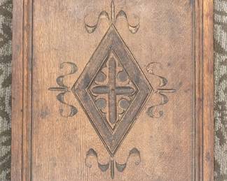 Carved Oak panel. Late 18th century