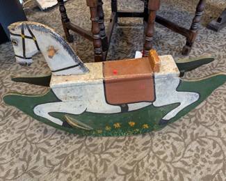 Antique rocking horse