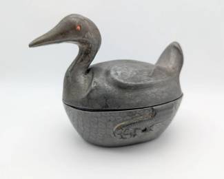 Pewter Chinese export dock 19th century