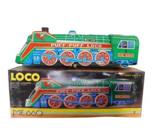Vintage Tin Toy Locomotive