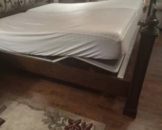 King lift bed with foot raised