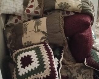 Throw pillows galore