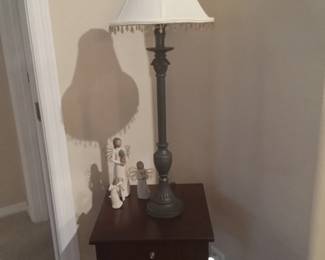 Side table and lamp