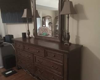 Dresser with mirror