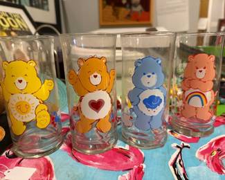 $45obo 1984 Pizza Hut Care Bears glassea