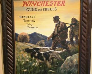 Adirondack framed hunting glicee purchased in Lake Placid