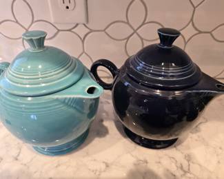 Vintage Fiestaware teapots