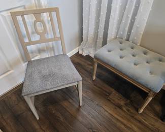 chair and bench