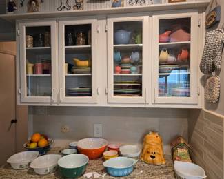 Fiesta and vintage pyrex 