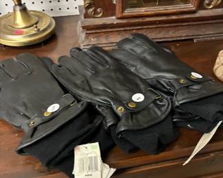 leather gloves