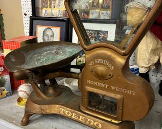 antique candy scale