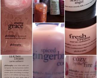 Large Selection of Philosophy Bath and Body care