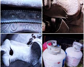 Saddles and full propane tanks