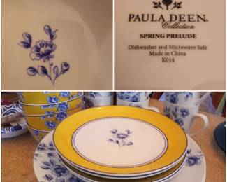 PAULA DEEN Spring Prelude dishes. Discontinued pattern, like new condition