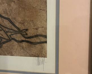 Signature of bird picture drawing 