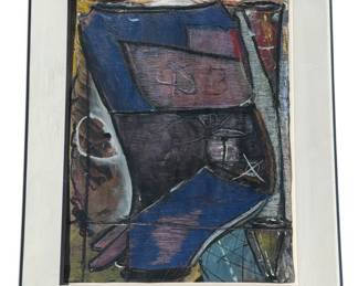 PATRICK RODRIGUEZ "Arc In A Tree" Mixed Media Folk Art