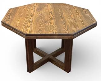 Oak Mid Century Dining Table 