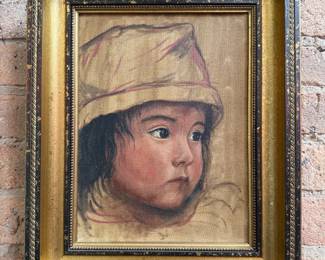 Oil Painting Portrait of a Child 