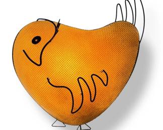 Rare FREDERIC WEINBERG Rooster Wall Lamp