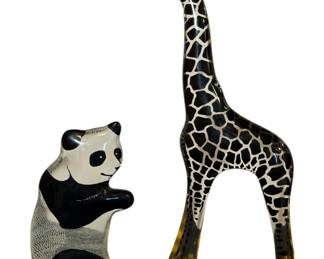 Two ABRAHAM PALATNIK  (Brazilian, 1928–2020) Lucite Op Art Animal Sculptures