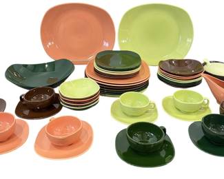Collection of Mid Century HARMONY HOUSE "Main Street" Dinnerware