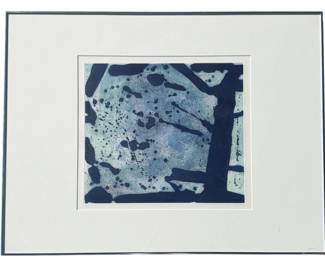 SAM FRANCIS (American, 1923-1994), "Green Coral" Etching & Aquatint