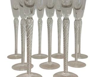 Collection of BOHEMIA CRYSTAL-CRYSTALEX Cordial Glasses