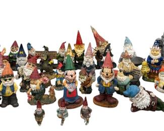 Large Collection of Novelty Garden Gnomes