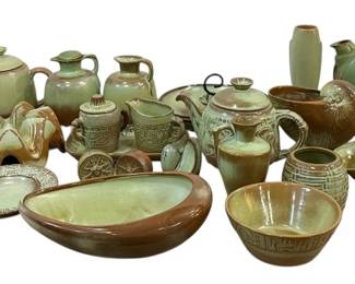 Large Collection of Mid Century FRANKOMA Pottery, 25+ Pcs.