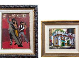 Two Latin American Oil Paintings, IGNACIO LOREFICE (Italian, b. 1943)