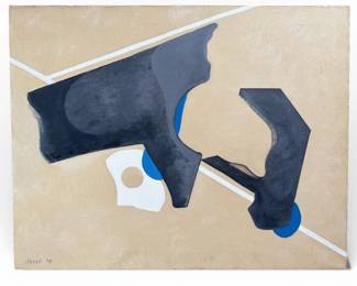 Mid Century ADELE FINKELSTEIN Abstract Oil Painting