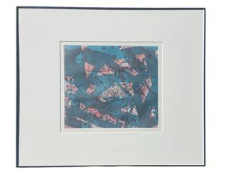 SAM FRANCIS (American, 1923-1994), "B-14" Etching & Aquatint
