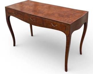Italian Oyster Burl Writing Desk 