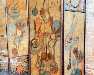 MARISKA KARASZ (Hungarian-American, 1898-1960) Style Mid Century Room Divider 