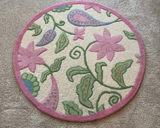 Floral Area Rug 