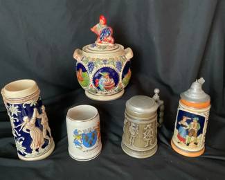 Steins And Punch Bowl