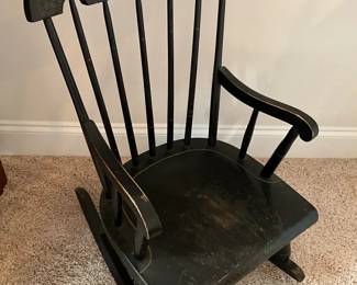 Small Black Rocking Chair