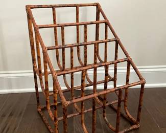 Bamboo Magazine Rack