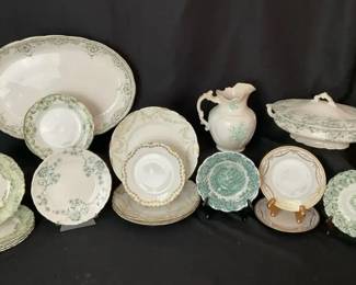 Green, White And Gold China