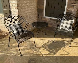 Black Metal Patio Set