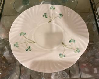 Collectible Belleek shamrock set $60 + tax 